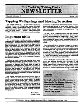 Spring 1989 Newsletter