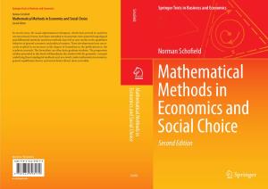 Mathematical Methods in Economics and Social Choice Second Edition