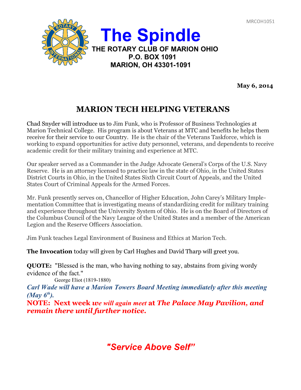 Marion Tech Helping Veterans