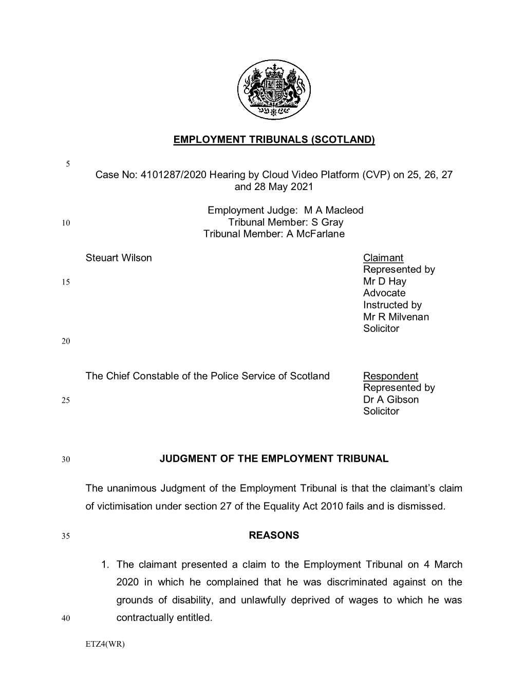 Employment Tribunals (Scotland)