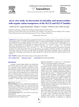 An in Vitro Study on Interaction of Anisodine and Monocrotaline With