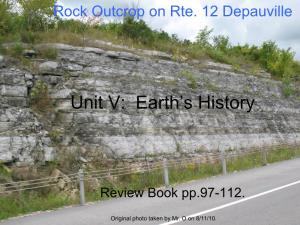Unit V: Earth's History