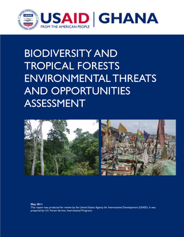 Biodiversity and Tropical Forests Environmental Threats and Opportunities Assessment