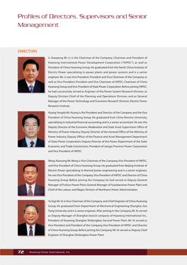 Profiles of Directors, Supervisors and Senior Management