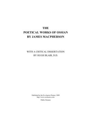 The Poetical Works of Ossian by James Macpherson