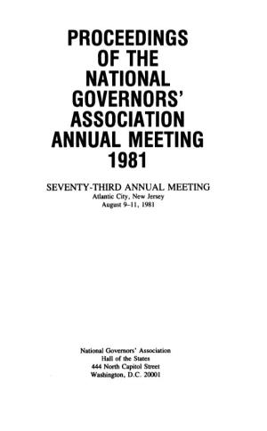 1981 NGA Annual Meeting