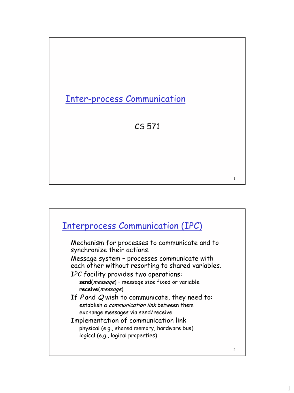 Interprocess Communication \(IPC\)