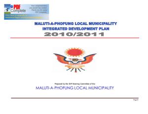 Maluti-A-Phofung Local Municipality