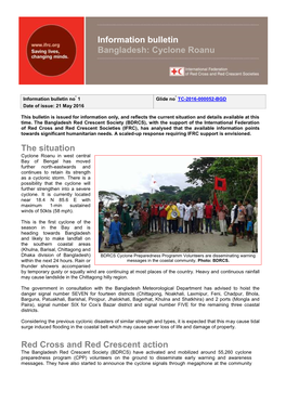 Information Bulletin Bangladesh: Cyclone Roanu