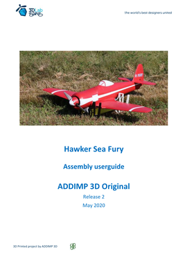 Hawker Sea Fury ADDIMP 3D Original