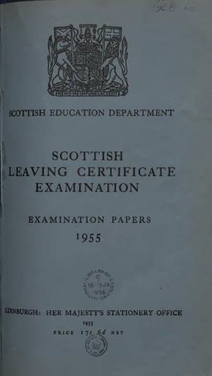 Scottish Leaving Certificate Examination