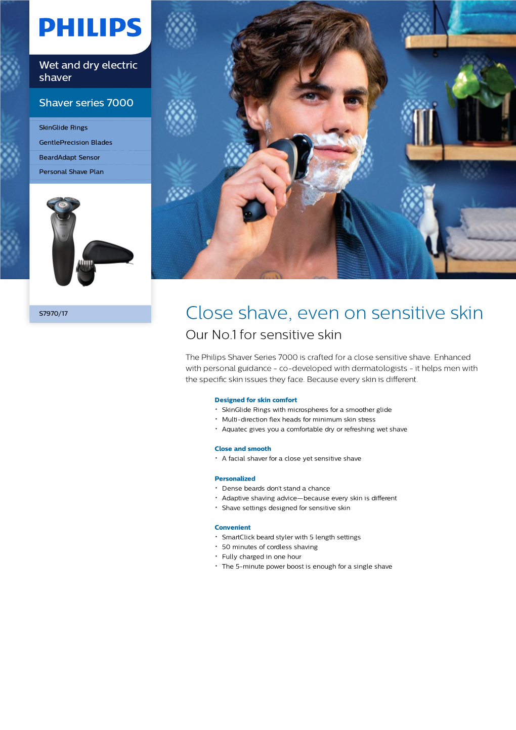 S7970/17 Philips Wet and Dry Electric Shaver