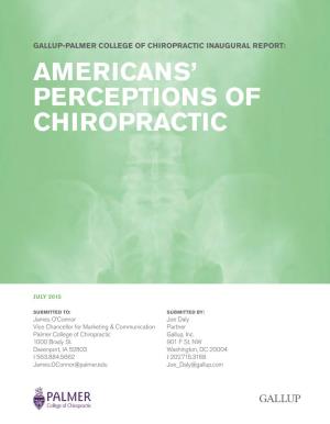 Americans' Perceptions of Chiropractic