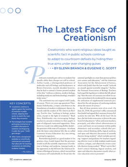 The Latest Face of Creationism