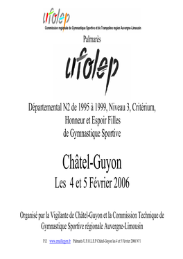 Châtel-Guyon Les 4 Et 5 Février 2006