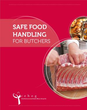 SAFE FOOD HANDLING for BUTCHERS // Foreword // SAFE FOOD HANDLING for BUTCHERS