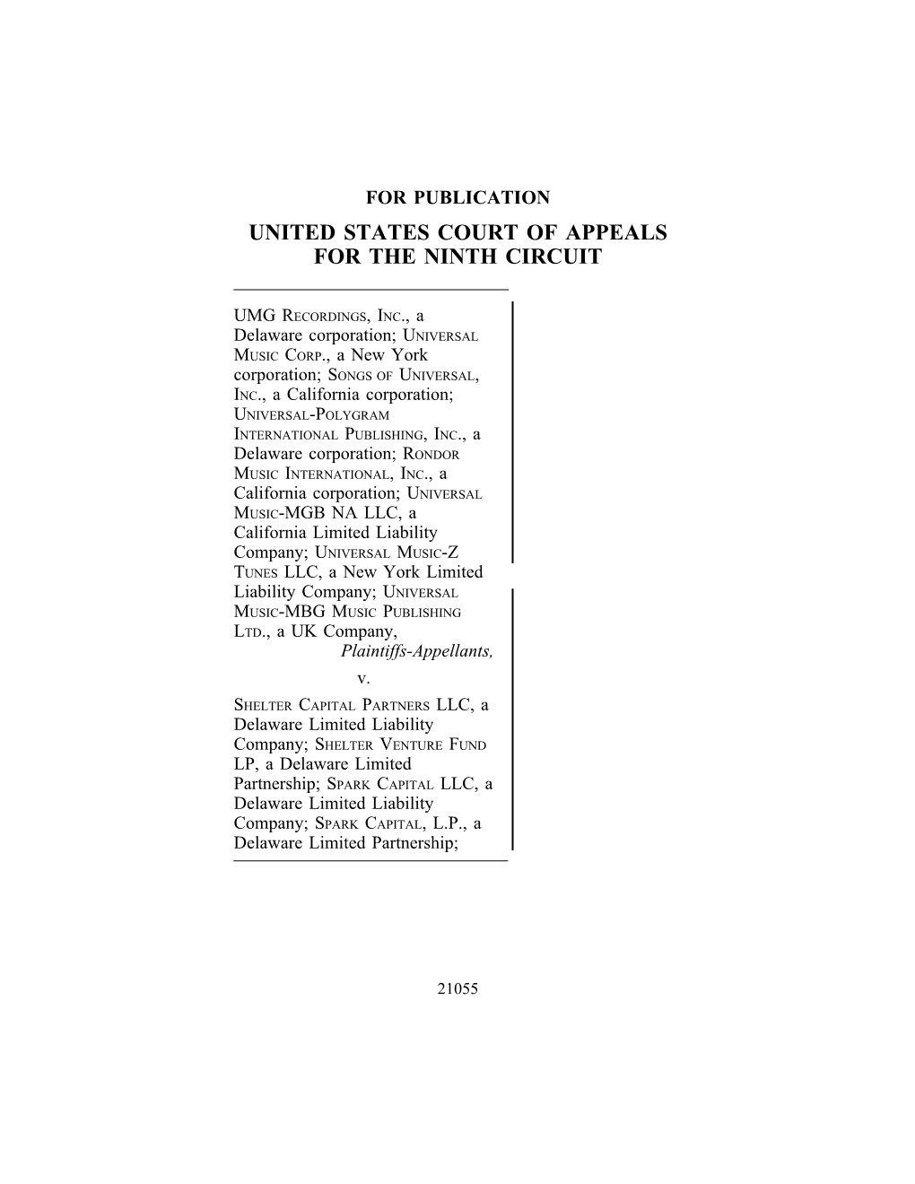 Page 1 for PUBLICATION UNITED STATES COURT of APPEALS