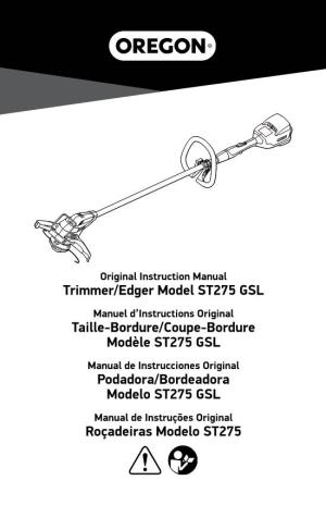 Trimmer/Edger Model ST275 GSL Taille-Bordure/Coupe-Bordure