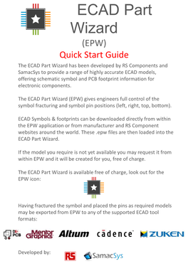 EPW Quick Start Guide