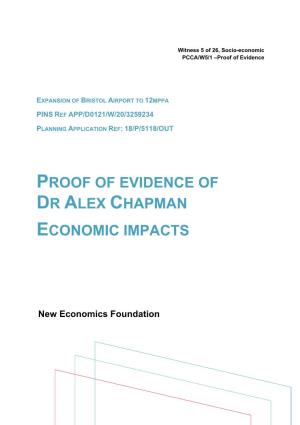 Proof of Evidence of Dr Alex Chapman Economic Impacts
