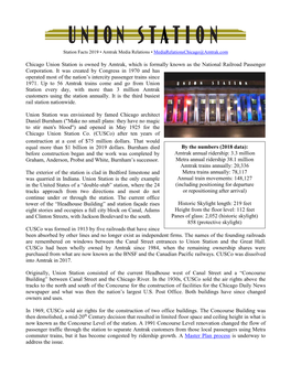 Download the Chicago Union Station Fact Sheet [PDF]