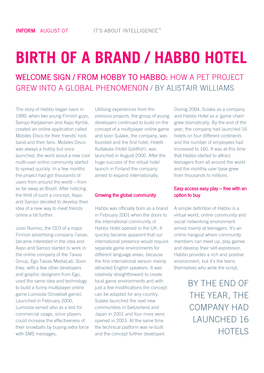 Birth of a Brand / Habbo Hotel