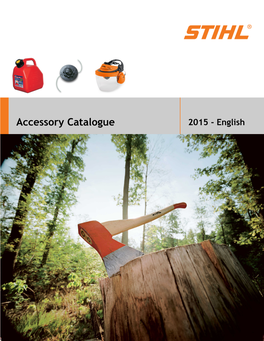 Accessory Catalogue 2015 - English Accessory Catalogue Table of Contents