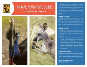 ANIMAL ADVENTURE GUIDES Remember, Your Primary Responsibility Is to Keep Your Group with You at All Times