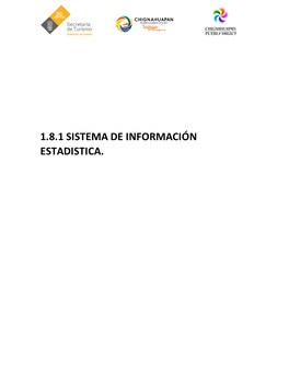 1.8.1 Sistema De Información Estadistica