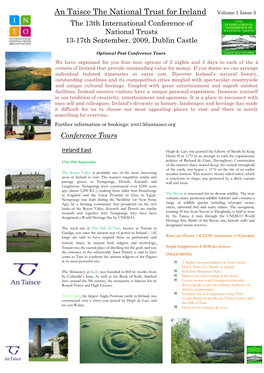 An Taisce the National Trust for Ireland Volume 1 Issue 3
