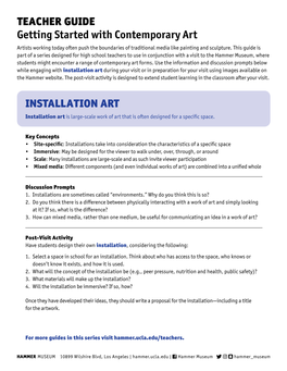 Teacher Guide – Getting Started with Installation