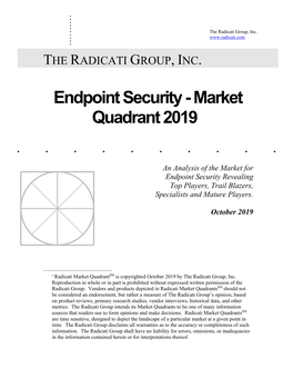 Radicati Market Quadrant for Endpoint Security