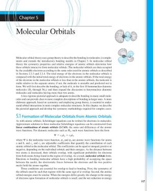 Chapter 5 Molecular Orbitals