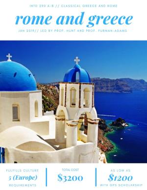Greece and Rome Fac-Led Booklet