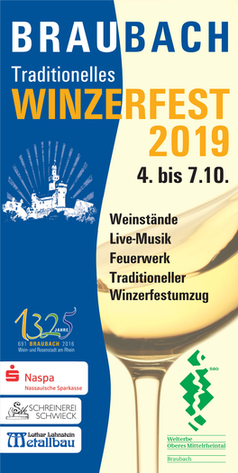 Braubach Winzerfest 2019