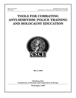 Tools for Combating Anti-Semitism Police
