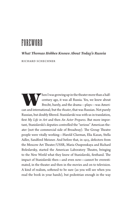 FOREWORD. What Thomas Hobbes Knows About Today's Russia