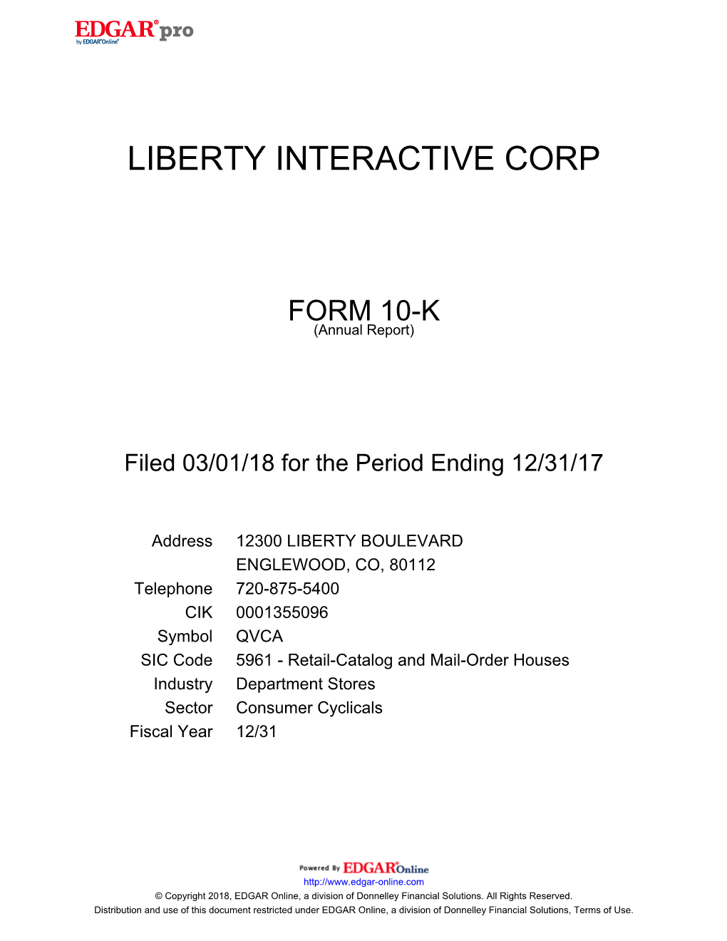 Liberty Interactive Corp