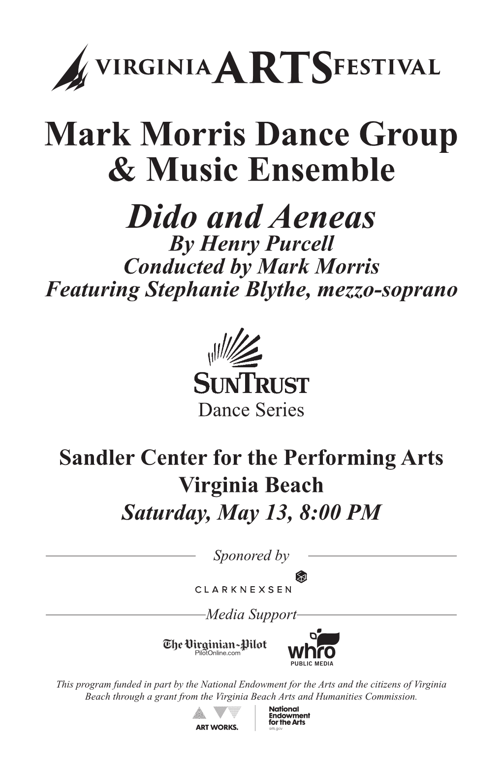 Mark Morris Dance Group & Music Ensemble Dido and Aeneas