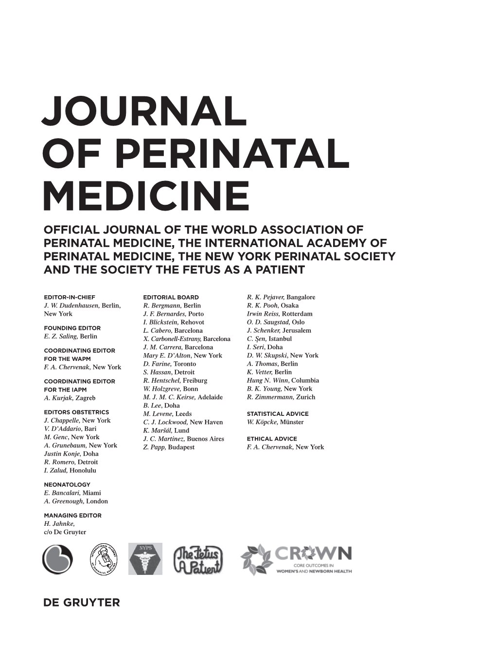 Journal of Perinatal Medicine