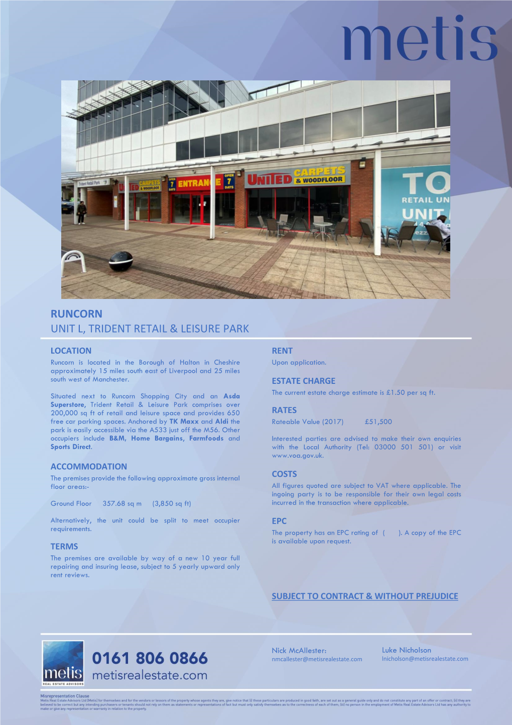 Runcorn Unit L, Trident Retail & Leisure Park
