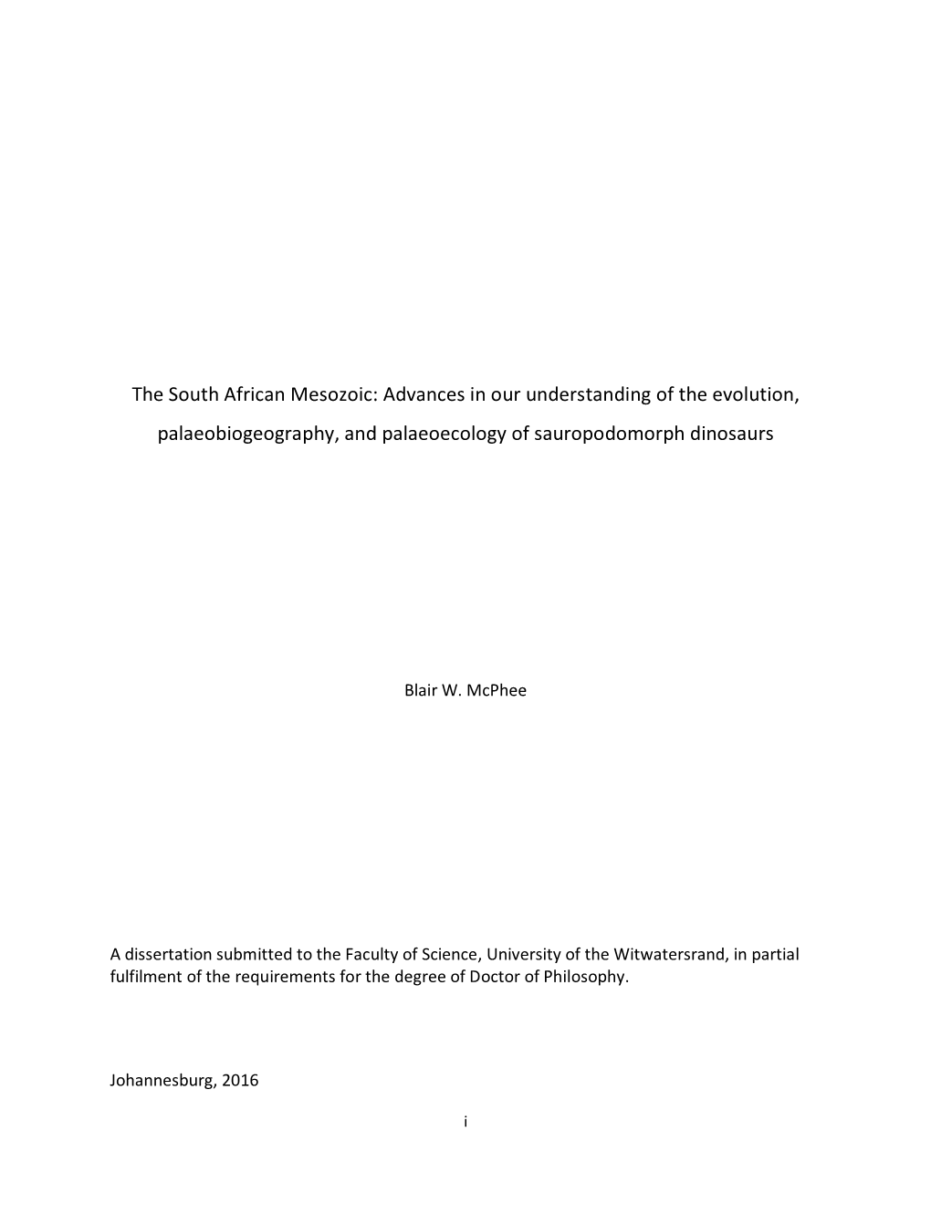 The South African Mesozoic: Advances in Our Understanding of the Evolution, Palaeobiogeography, and Palaeoecology of Sauropodomorph Dinosaurs