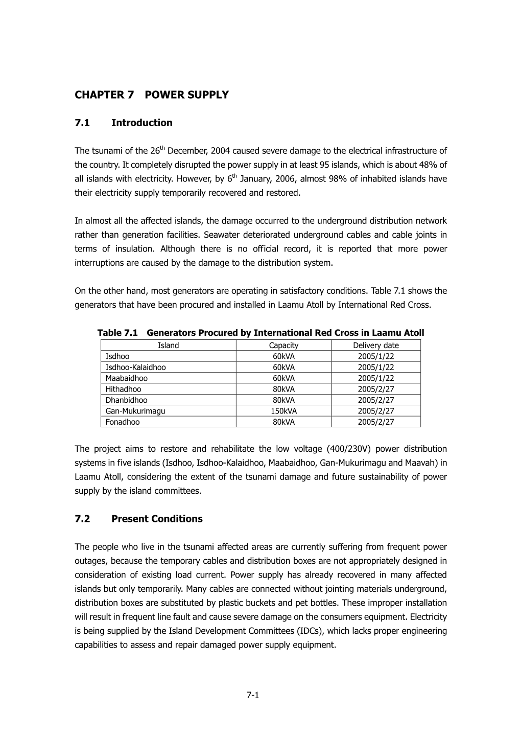 Chapter 7 Power Supply