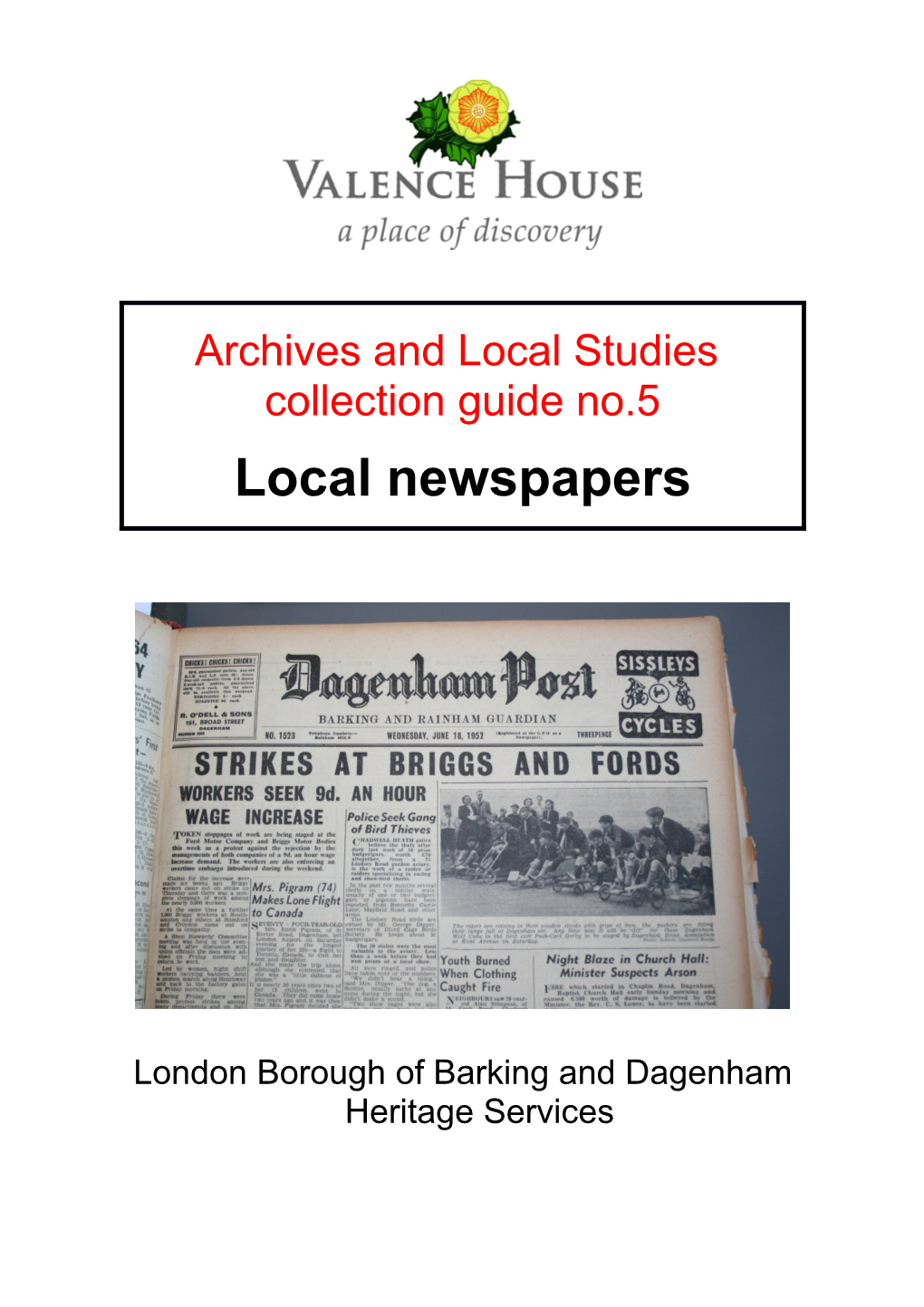 Archives and Local Studies