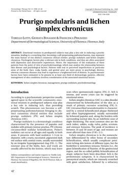 Prurigo Nodularis and Lichen Simplex Chronicus