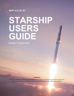 STARSHIP USERS GUIDE Revision 1.0 | March 2020
