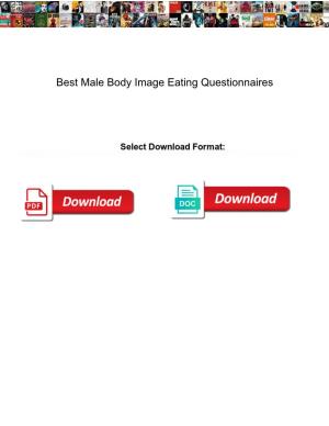 Best Male Body Image Eating Questionnaires