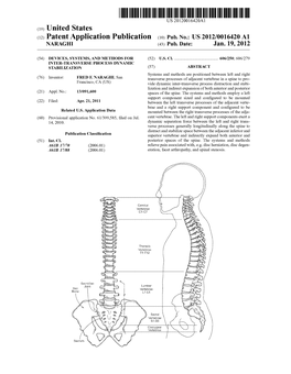 (19) United States (12) Patent Application Publication (10) Pub