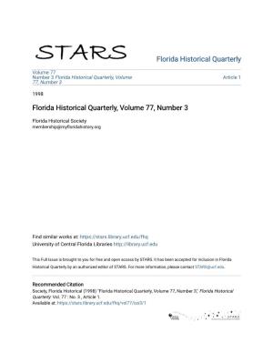 Florida Historical Quarterly, Volume 77, Number 3