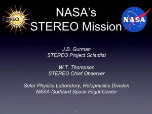 NASA's STEREO Mission